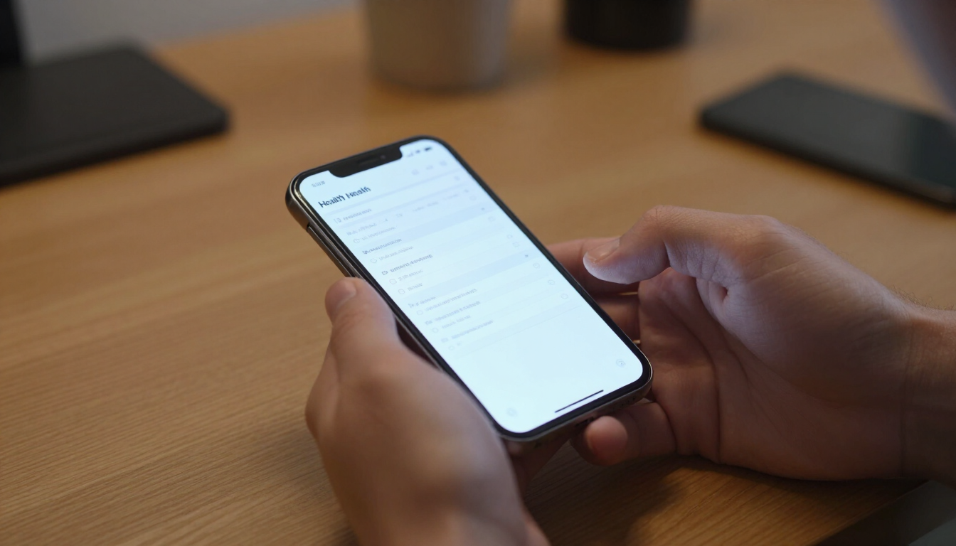 Man som fyller i digitalt formulär på mobil