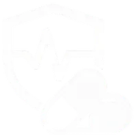 DoktorCenter icon, black and white