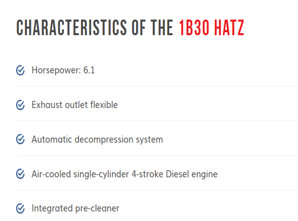 1B30 HATZ Characteristics — Melbourne, VIC — Renseal 1B30 HATZ Characteristics — Melbourne, VIC — Renseal