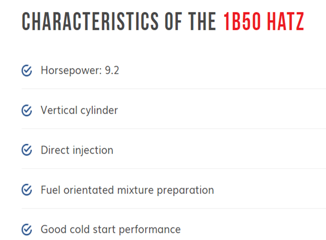 1B50 HATZ Characteristics — Melbourne, VIC — Renseal 1B50 HATZ Characteristics — Melbourne, VIC — Renseal