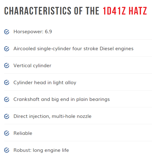 1D41Z HATZ Characteristics — Melbourne, VIC — Renseal 1D41Z HATZ Characteristics — Melbourne, VIC — Renseal