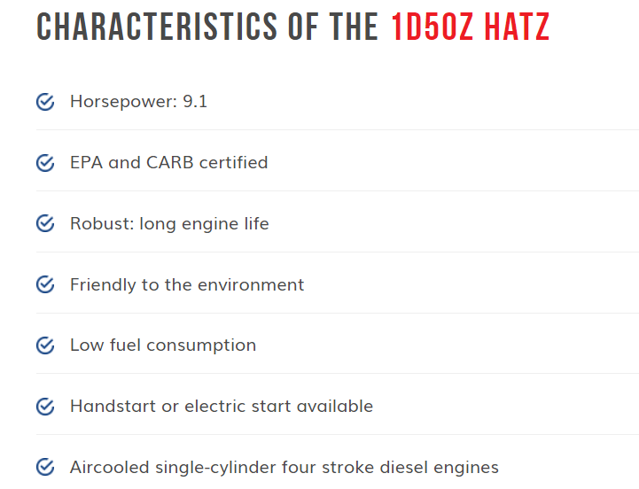1D50Z HATZ Characteristics — Melbourne, VIC — Renseal 1D50Z HATZ Characteristics — Melbourne, VIC — Renseal