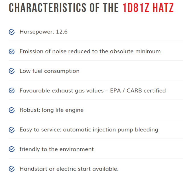 1D81Z HATZ Characteristics — Melbourne, VIC — Renseal 1D81Z HATZ Characteristics — Melbourne, VIC — Renseal