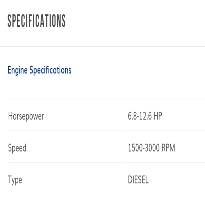 1D81Z HATZ Specifications — Melbourne, VIC — Renseal 1D81Z HATZ Specifications — Melbourne, VIC — Renseal