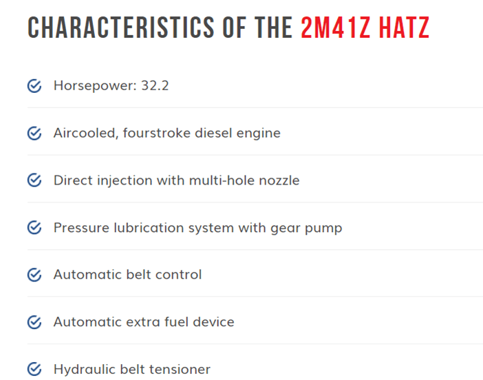 2M41Z HATZ Characteristics — Melbourne, VIC — Renseal 2M41Z HATZ Characteristics — Melbourne, VIC — Renseal