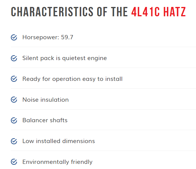 4L41C HATZ Characteristics — Melbourne, VIC — Renseal 4L41C HATZ Characteristics — Melbourne, VIC — Renseal