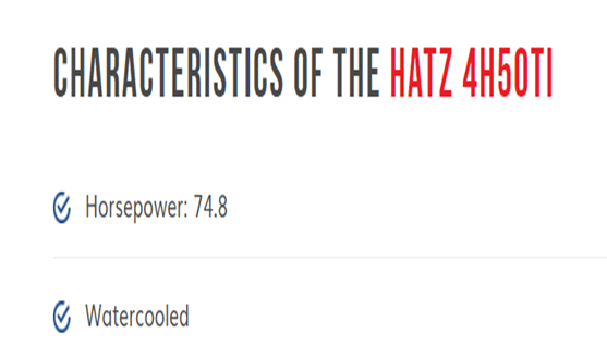 HATZ 4H50TI Characteristics — Melbourne, VIC — Renseal HATZ 4H50TI Characteristics — Melbourne, VIC — Renseal