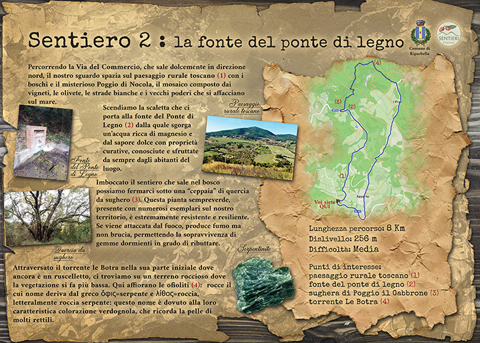 Sentiero 2 — bosco di querce da sughero di Riparbella