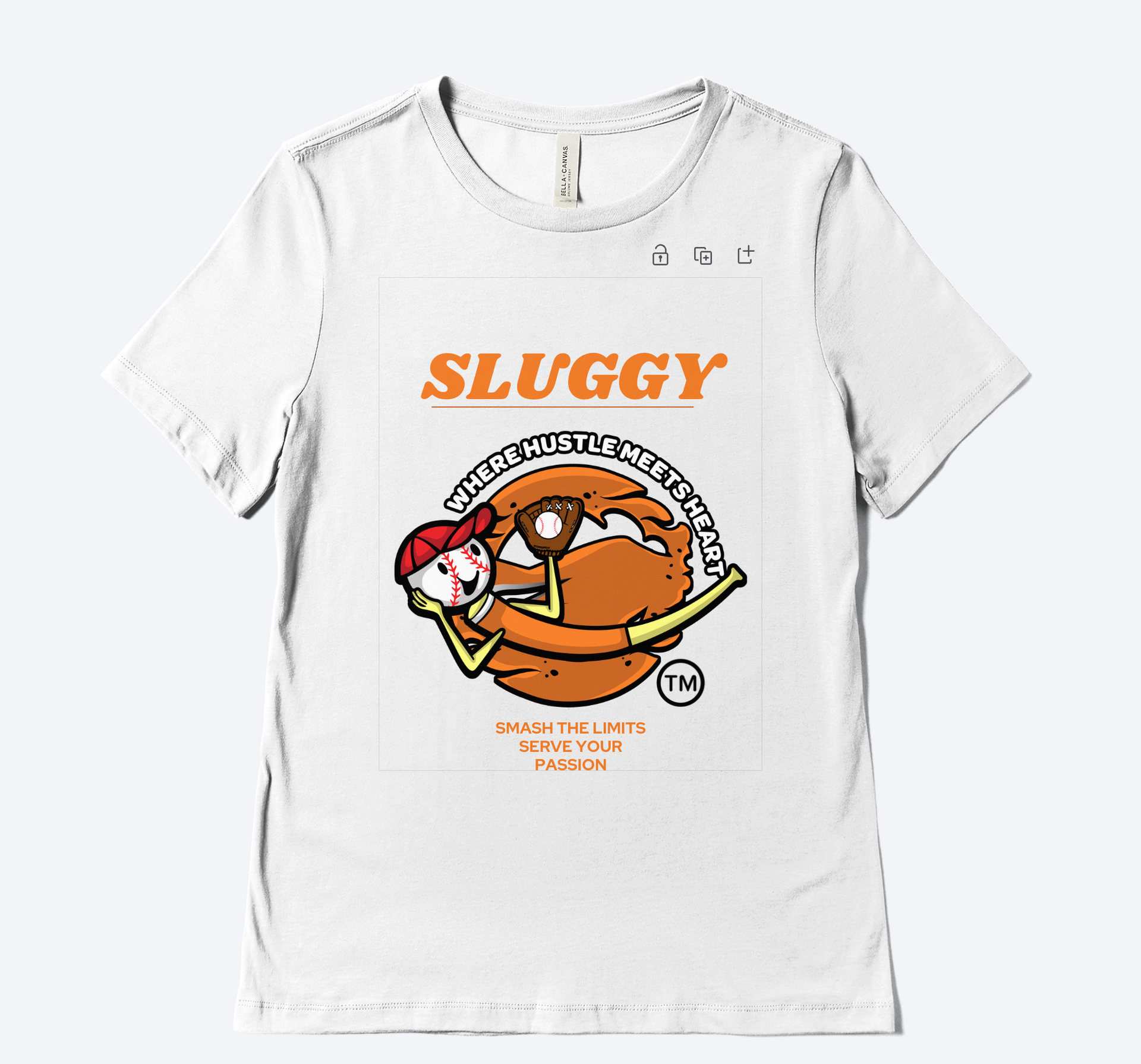 Sluggy apparel concept mockup