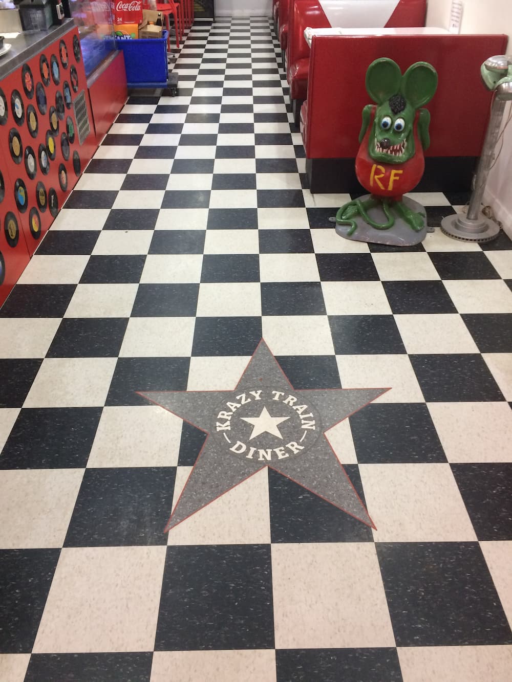 Black and White Diner Floor - Custom Design Flooring in Alice Springs, NT