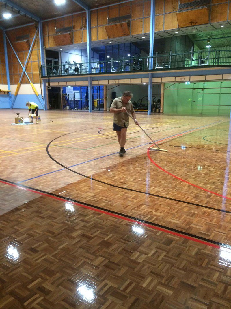 Resurfacing Basketball Floor - Flooring in Alice Springs, NT