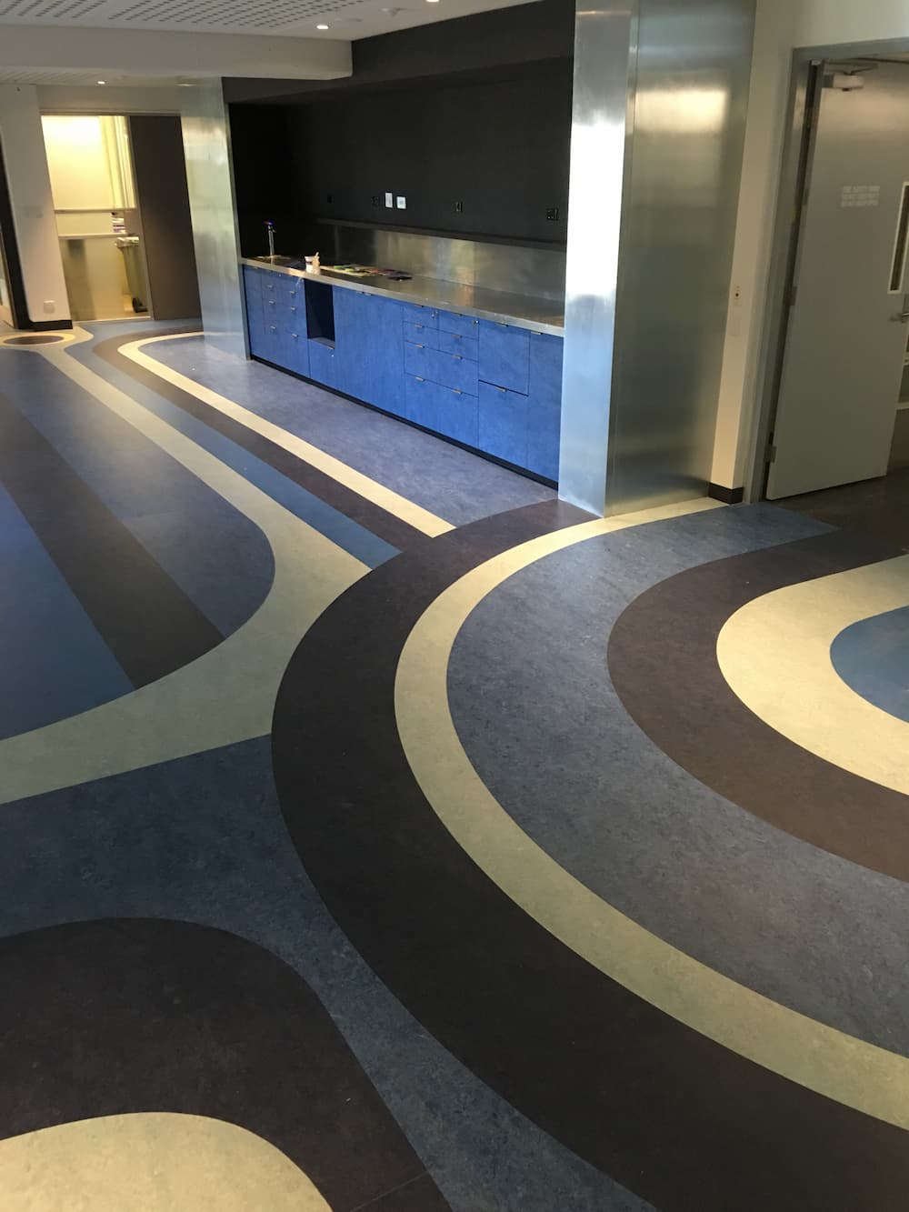 Blue And Black Patterned Carpet - Custom Design Flooring in Alice Springs, NT