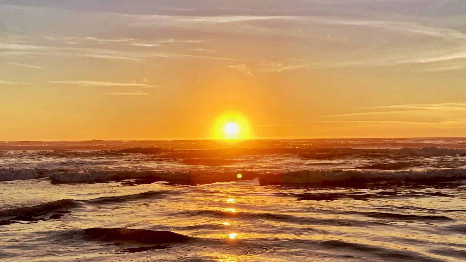 Beautiful sunsets on the ocean at Howard Creek Ranch.