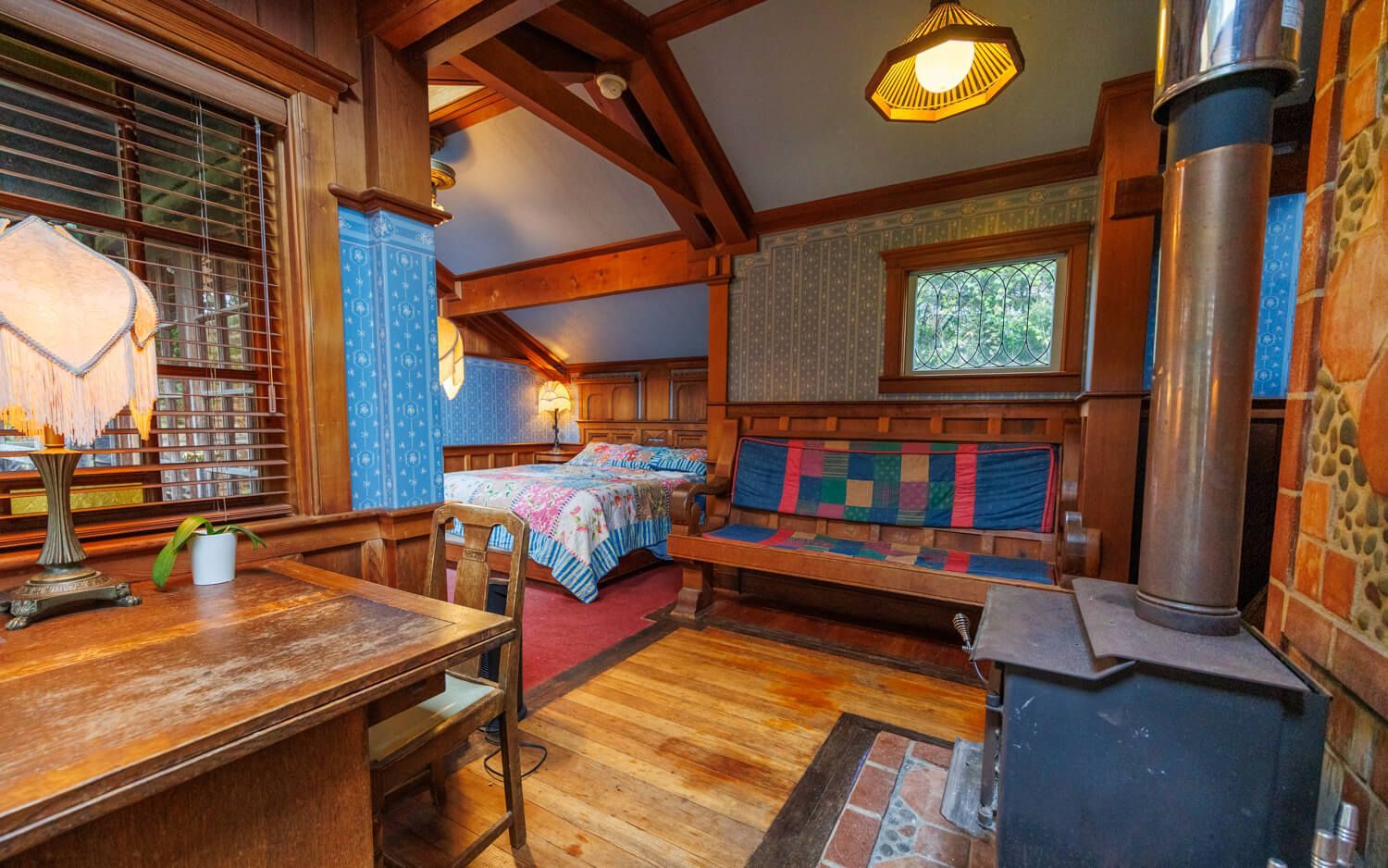 The Beach House Cabin getaway at the Howard Creek Ranch on the Mendocino Coast.