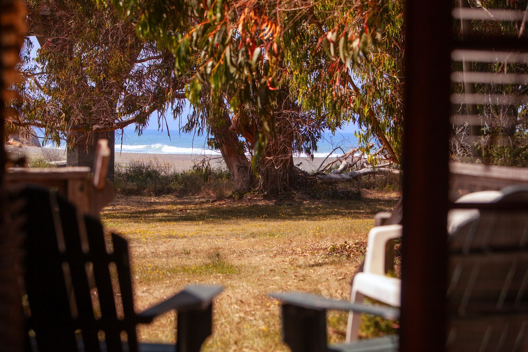 The Beach House Cabin getaway at the Howard Creek Ranch on the Mendocino Coast.