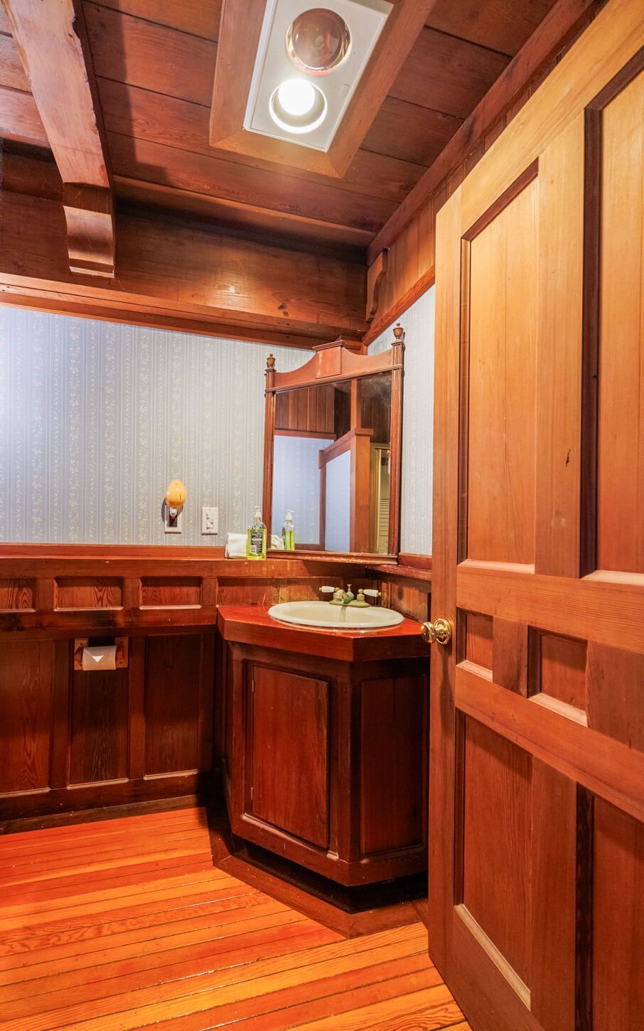 The Captain's Quarters getaway at the Howard Creek Ranch on the Mendocino Coast.