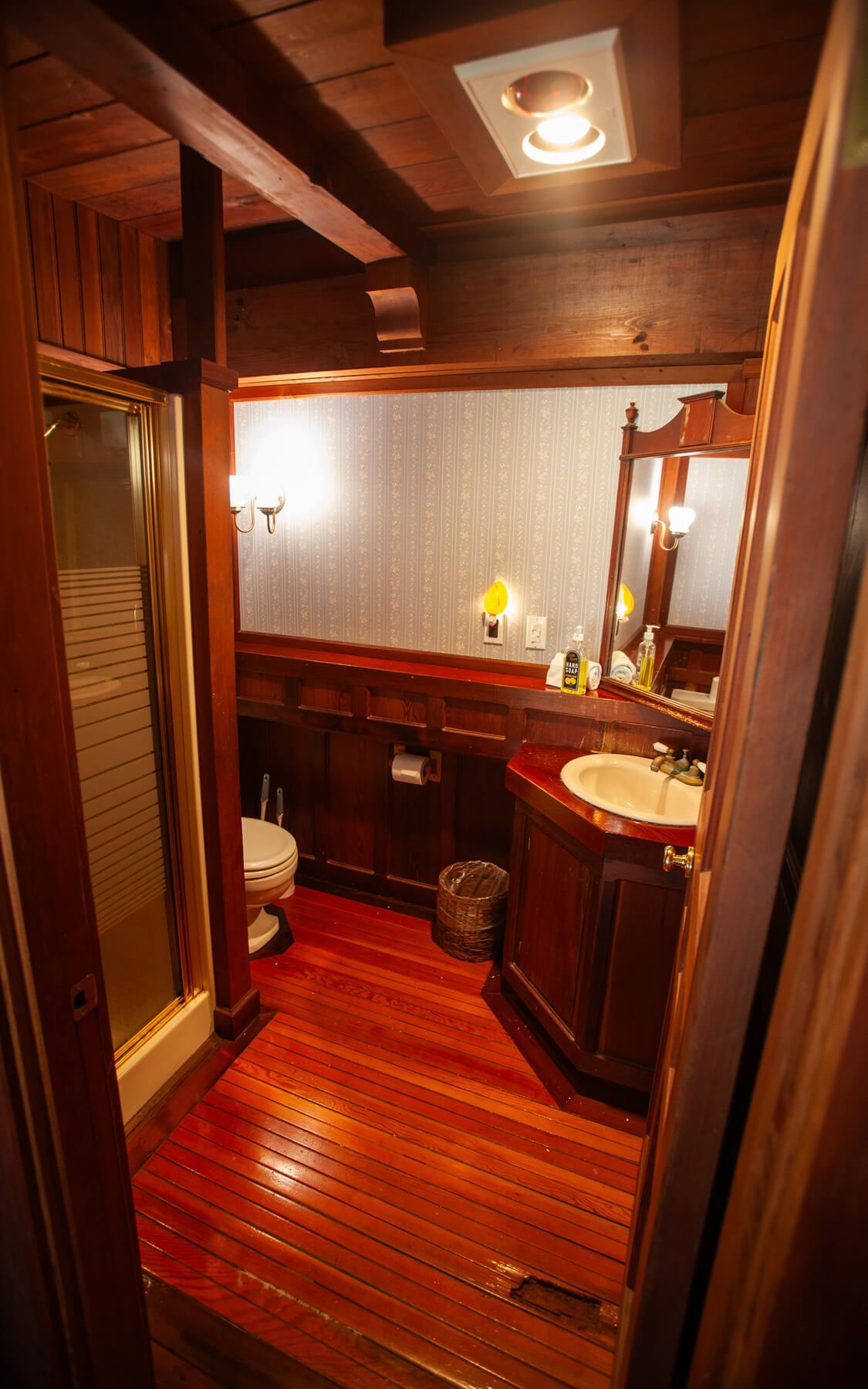 The Captain's Quarters getaway at the Howard Creek Ranch on the Mendocino Coast.