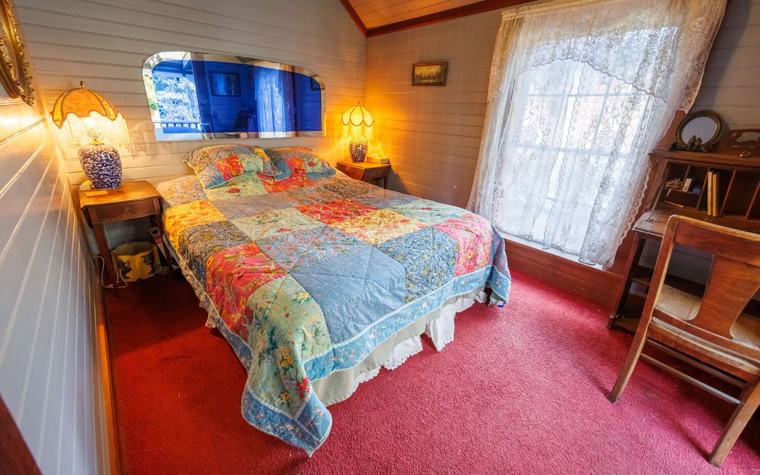 The Lucy Room getaway at the Howard Creek Ranch on the Mendocino Coast.