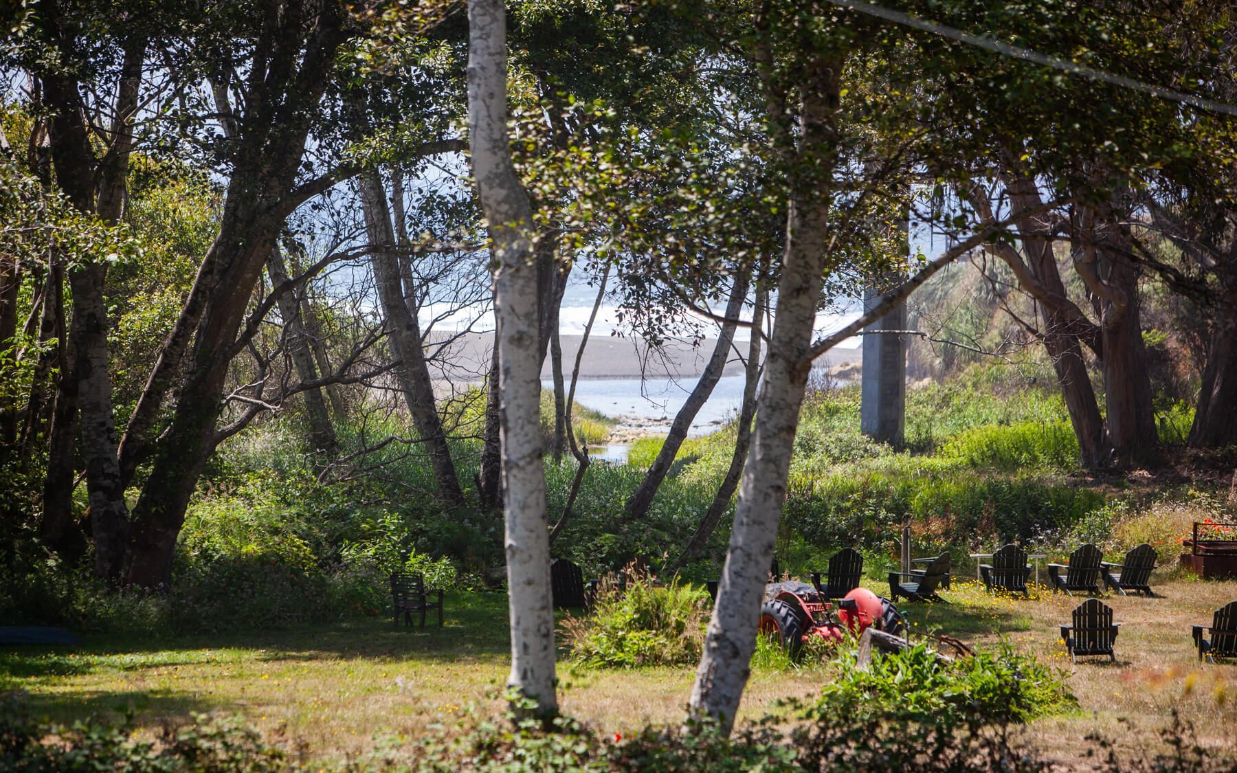 The Lucy Room getaway at the Howard Creek Ranch on the Mendocino Coast.