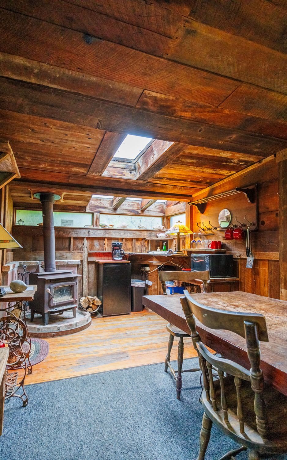 The Meadow Cabin getaway at the Howard Creek Ranch on the Mendocino Coast.
