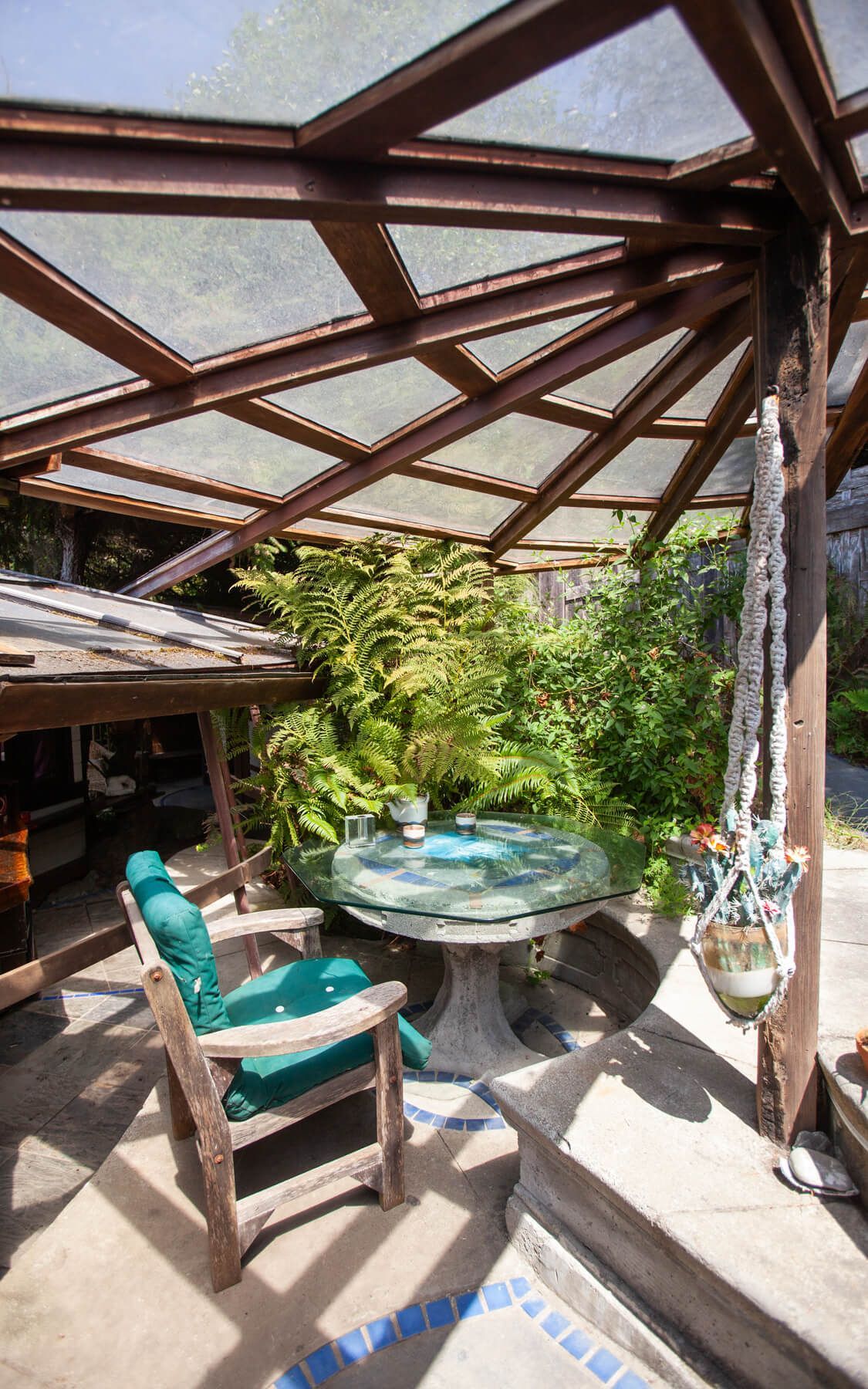 The Octagonal Cabin getaway at the Howard Creek Ranch on the Mendocino Coast.