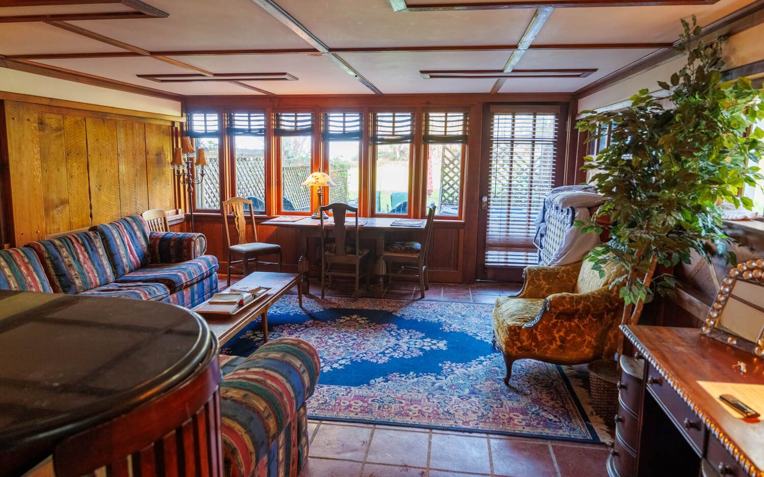 The Redwood Suite getaway at the Howard Creek Ranch on the Mendocino Coast.
