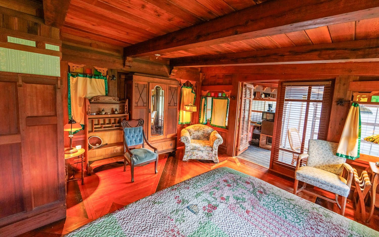 The Solar Room getaway at the Howard Creek Ranch on the Mendocino Coast.