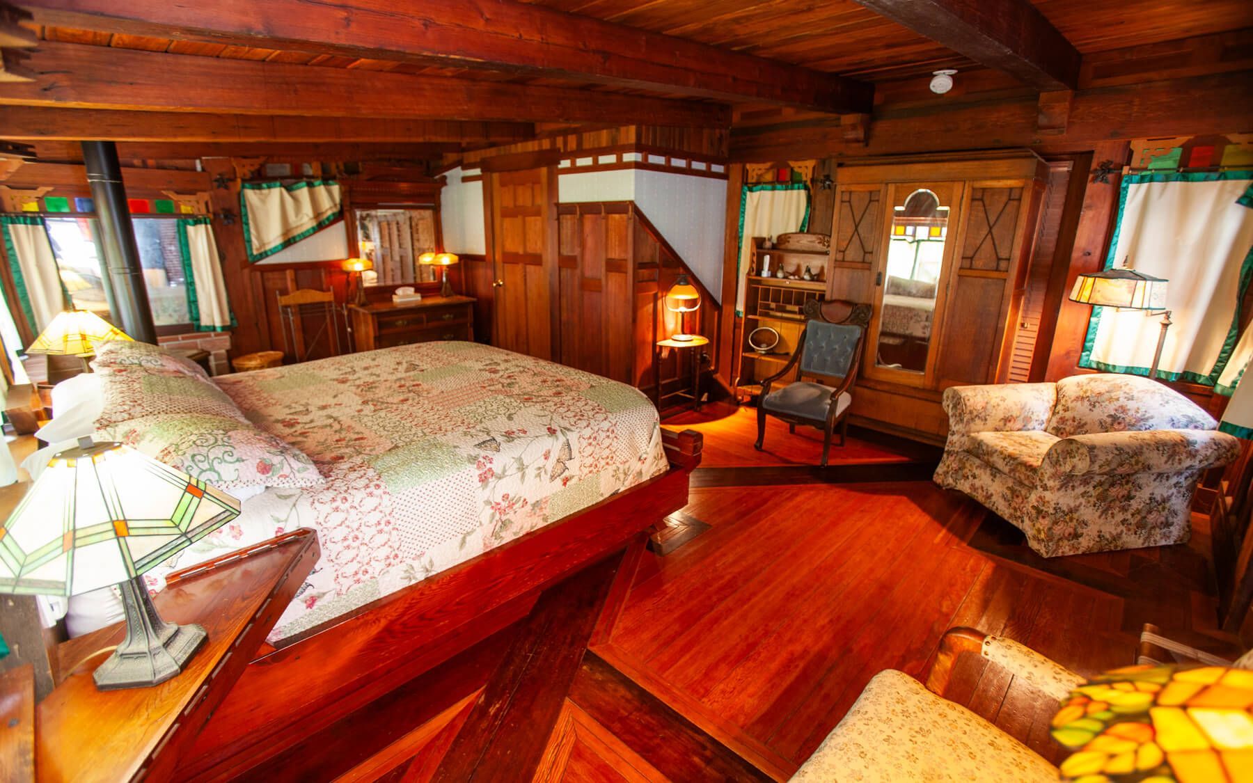 The Solar Room getaway at the Howard Creek Ranch on the Mendocino Coast.