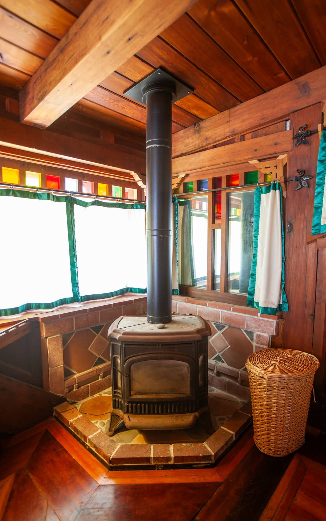 The Solar Room getaway at the Howard Creek Ranch on the Mendocino Coast.