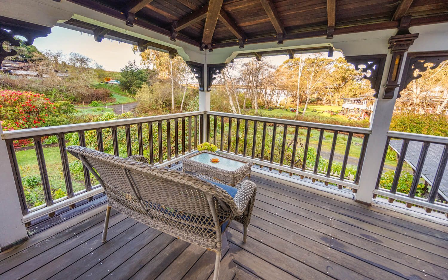 The Sun Room getaway at the Howard Creek Ranch on the Mendocino Coast.