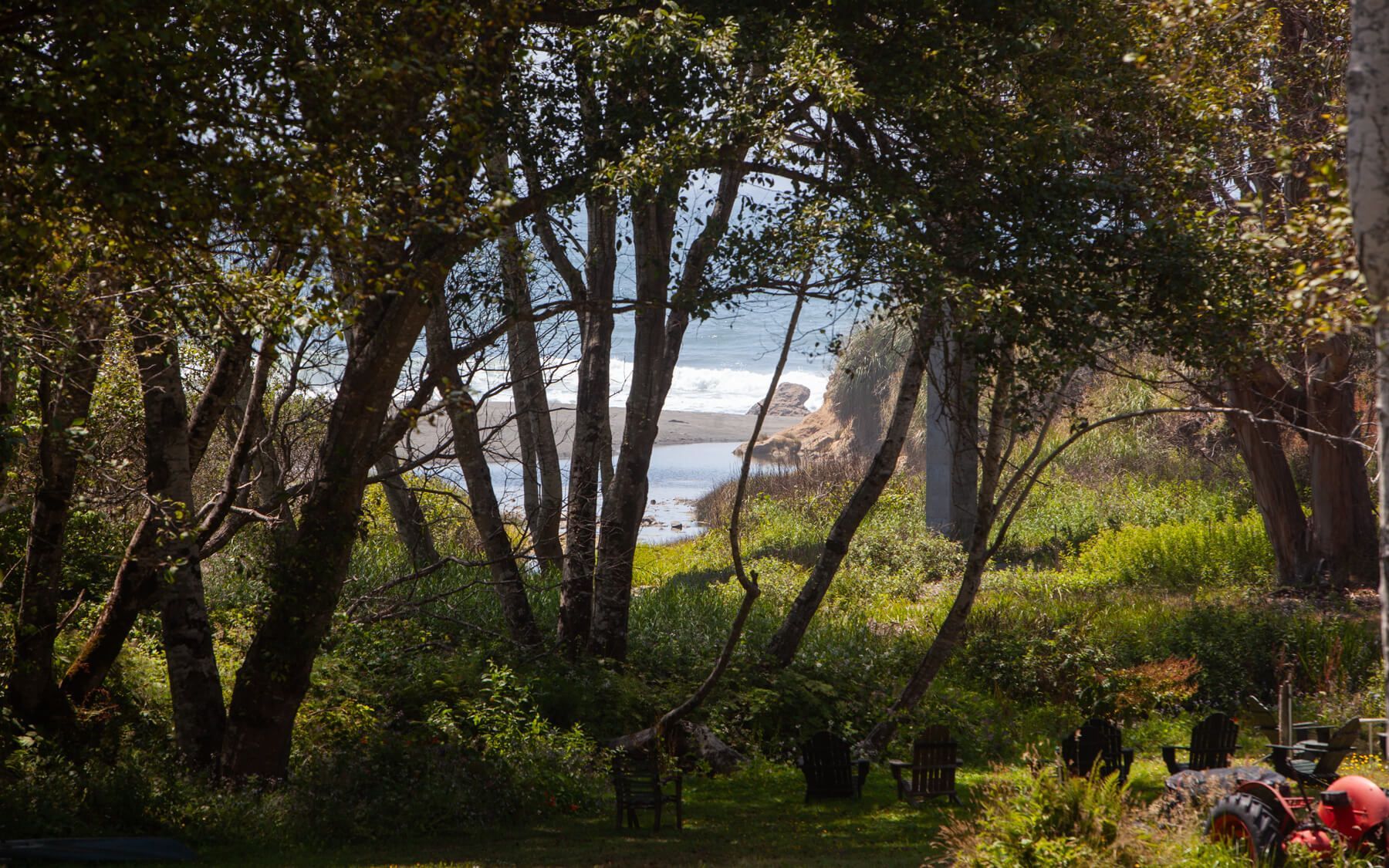 The Sun Room getaway at the Howard Creek Ranch on the Mendocino Coast.