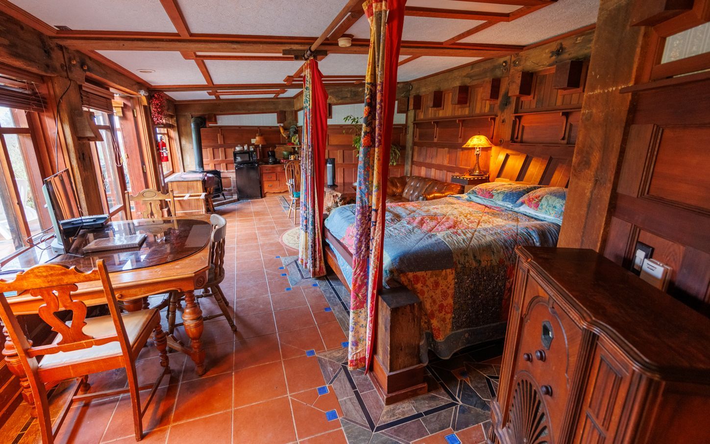 The Walden Room getaway at the Howard Creek Ranch on the Mendocino Coast.