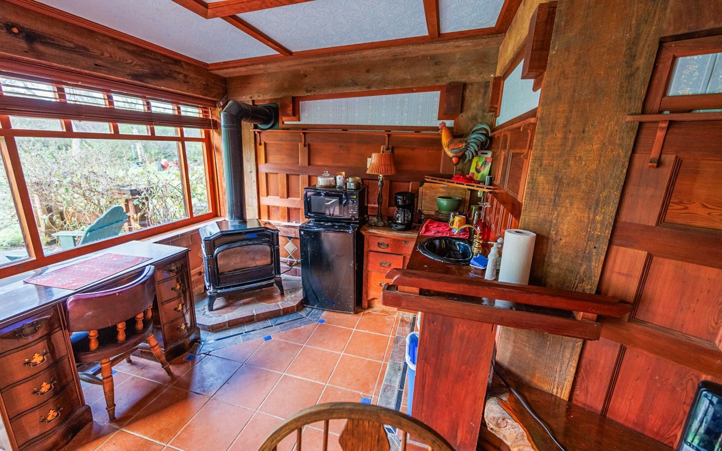 The Walden Room getaway at the Howard Creek Ranch on the Mendocino Coast.