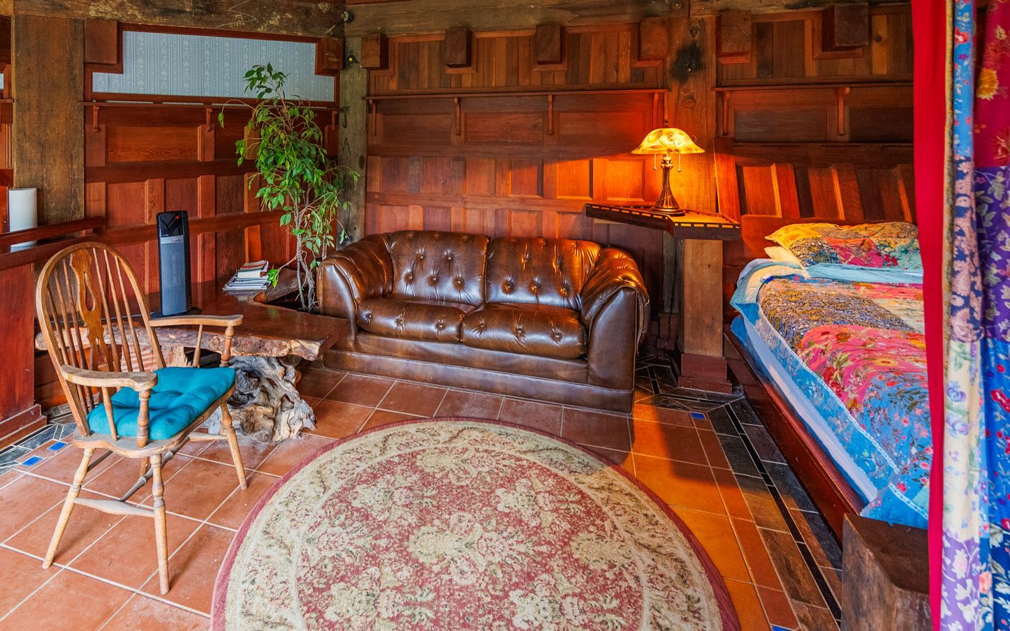 The Walden Room getaway at the Howard Creek Ranch on the Mendocino Coast.