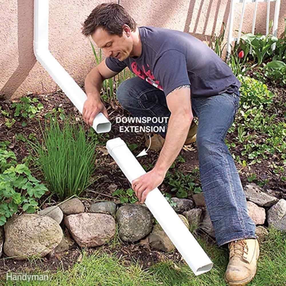 Add Gutters and Extend Downspouts Add Gutters and Extend Downspouts