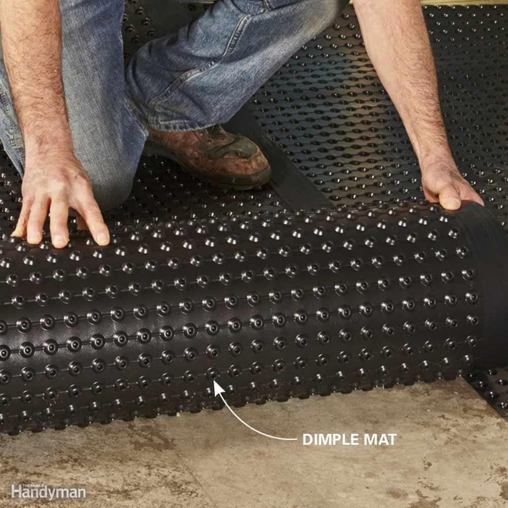 Install Drainage Mats for a Warmer, Drier Floor Install Drainage Mats for a Warmer, Drier Floor