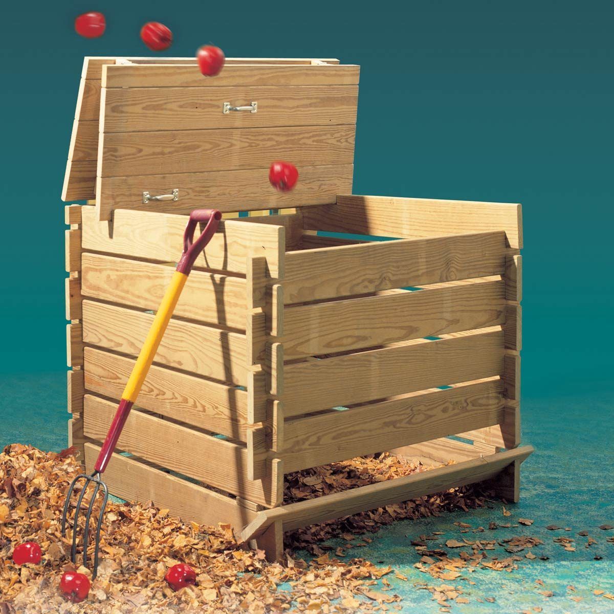 finished compost bin