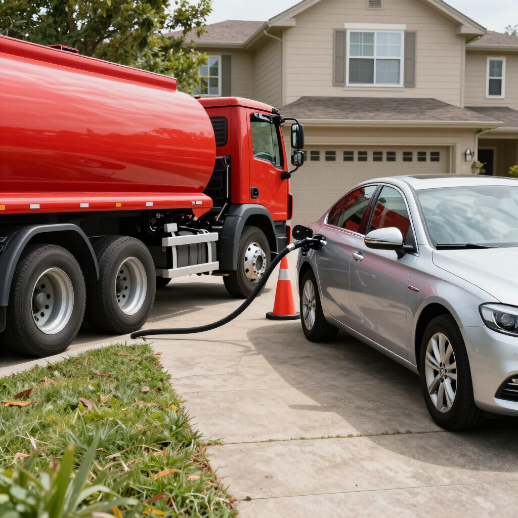 gasoline delivery to your driveway