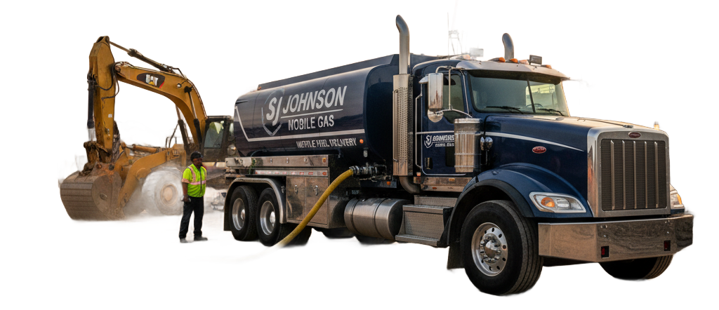 SJ Johnson Fuel Delivery services a construction site in Maryland