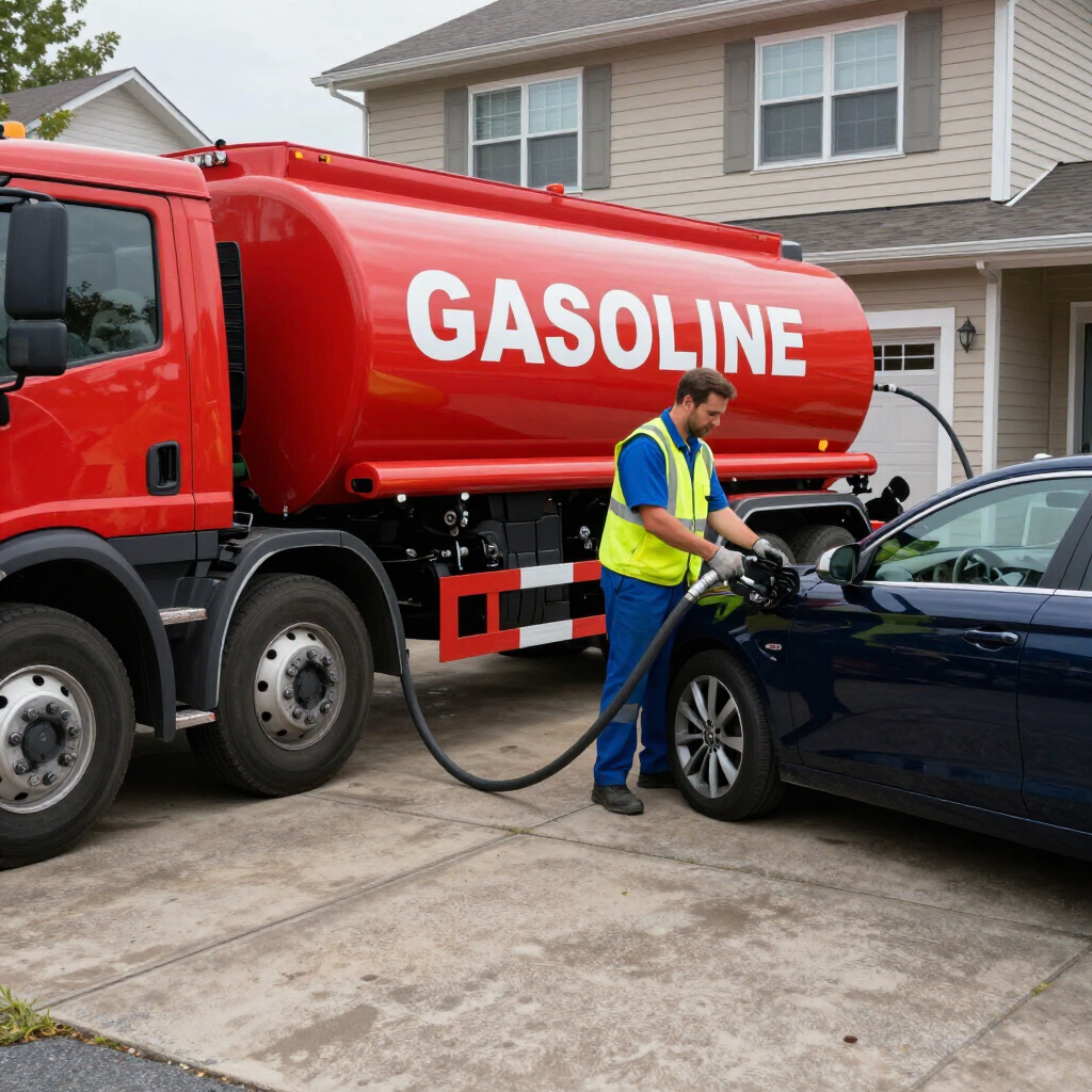 gasoline delivery to your driveway