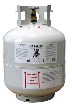 Refrigerant R290 50# Equiv Cylinder REQUIRES HAZMAT FEE