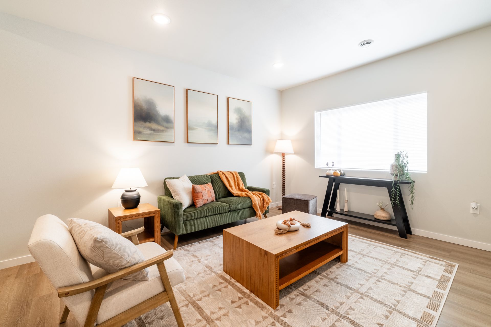 Living room with furniture.