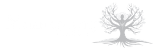 Grayscale logo the title of the company along with an image of a man blended with a tree growing branches and leaves.