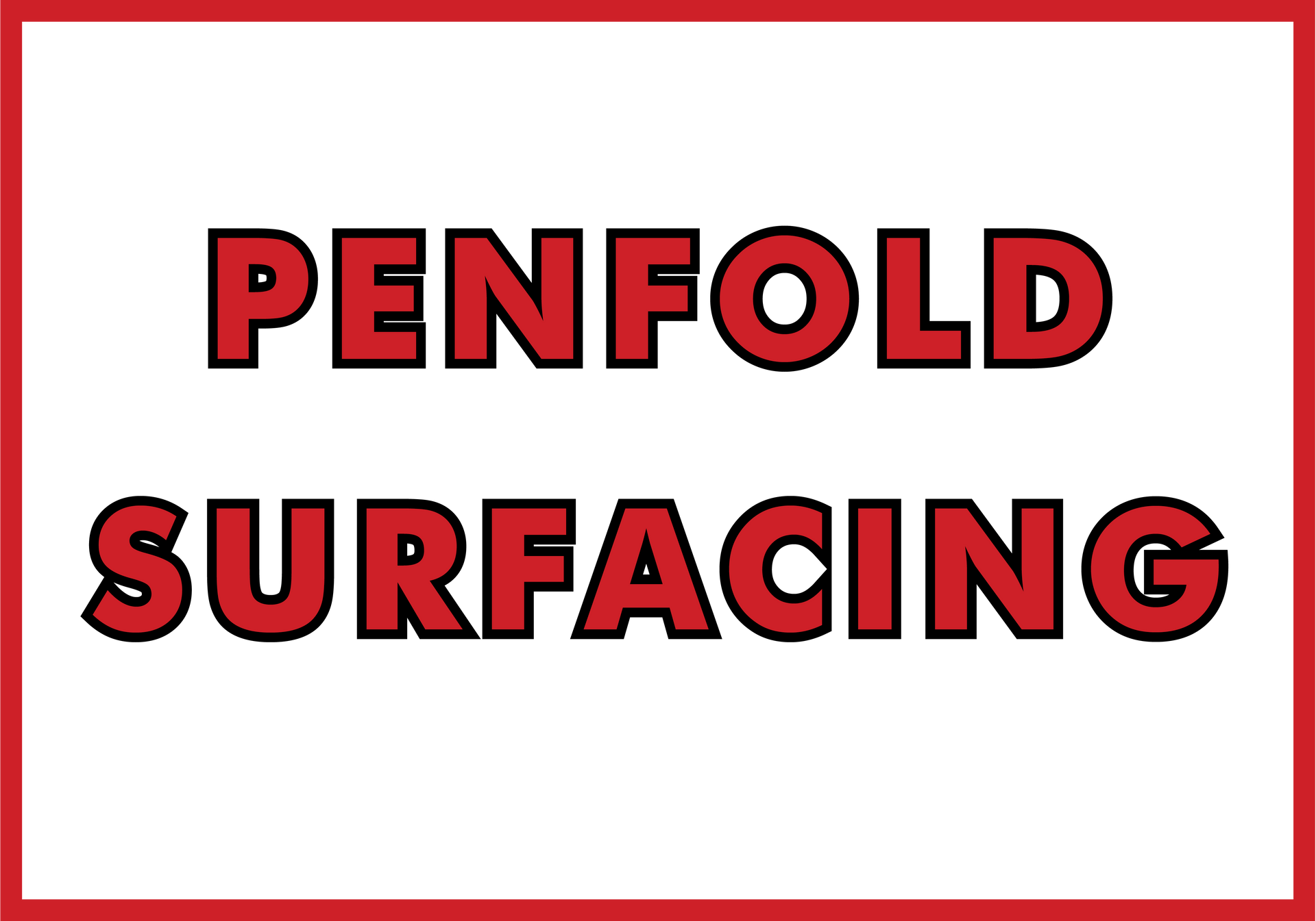 Penfold Surfacing logo A logo for penfold surfacing surfacing the south east