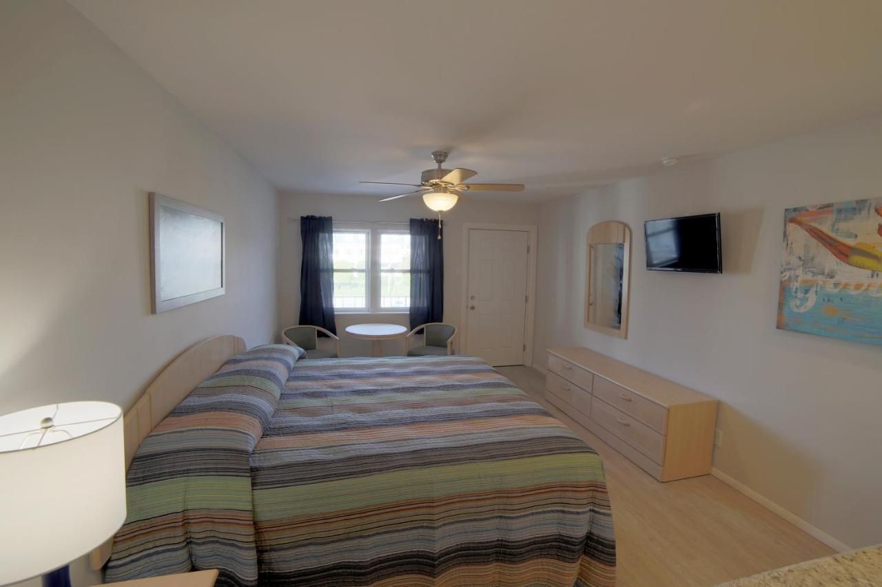 There is a large bed in the middle of the room.