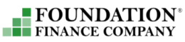 Foundation Finance Company logo with green square icon and black text