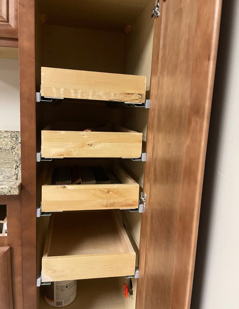 Custom Pullout Shelving