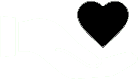 Black heart icon on a white background