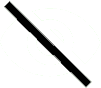 Diagonal black line on a white background