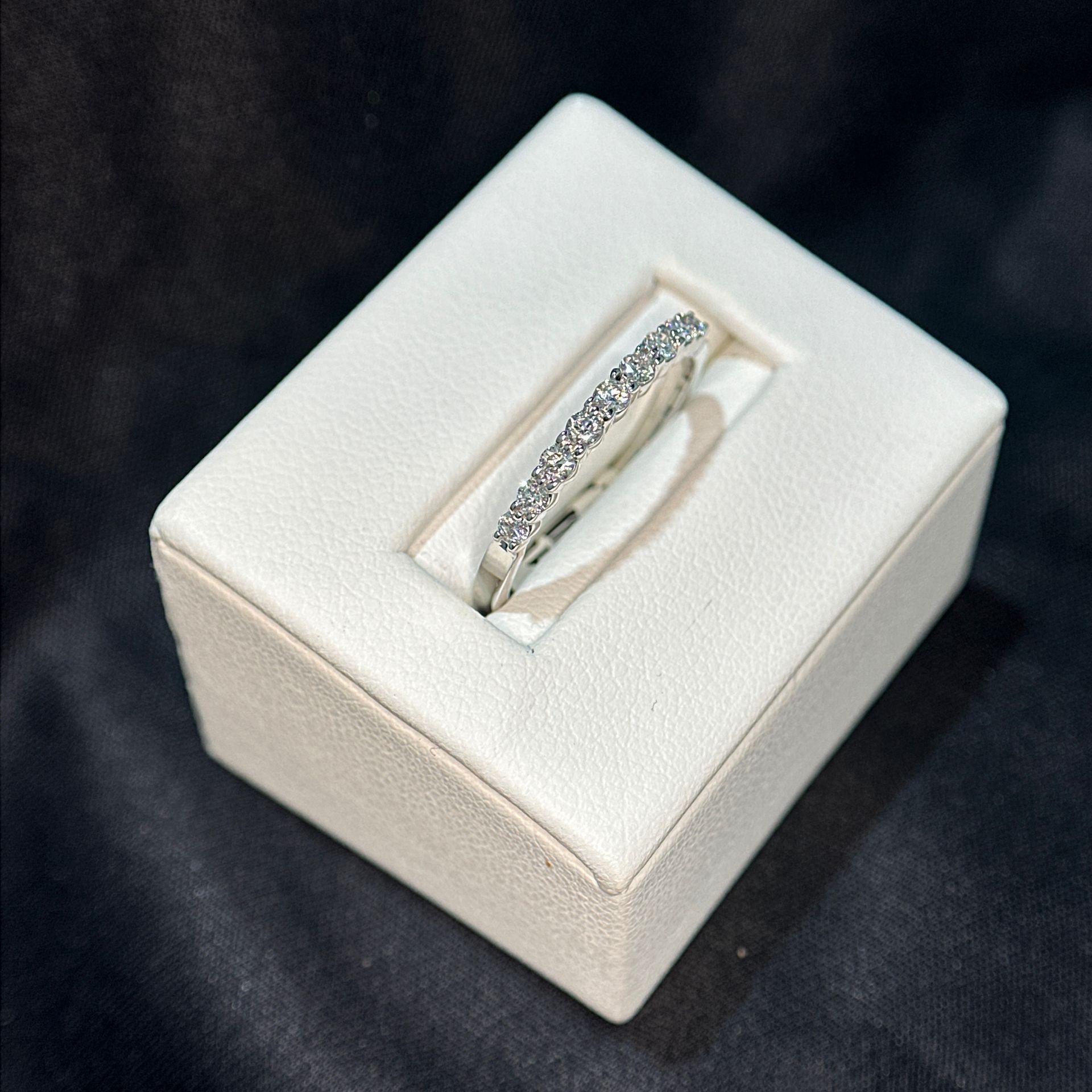 14K White Gold 0.25 CTW Diamond Wedding Band